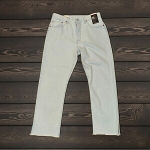 Levi's Light Wash High Rise Cropped Denim Jeans NWT